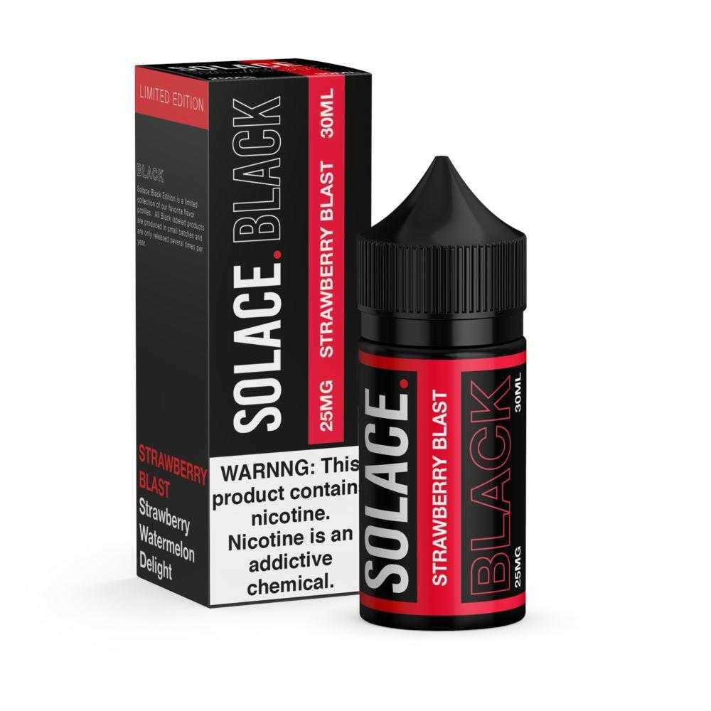 SOLACE BLACK | Strawberry Blast 30ML eLiquid *CLEARANCE*