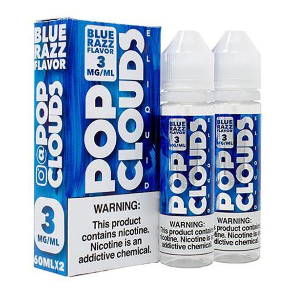 Blue Razz by Pop Clouds TFN E-Liquid (x2 60mL) 120ml