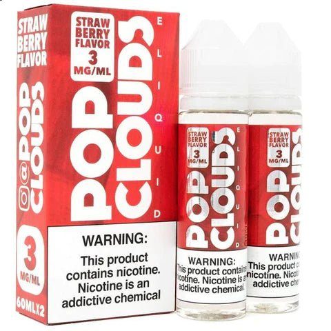 Strawberry (x2 60 mL) by Pop Clouds TFN E-Liquid