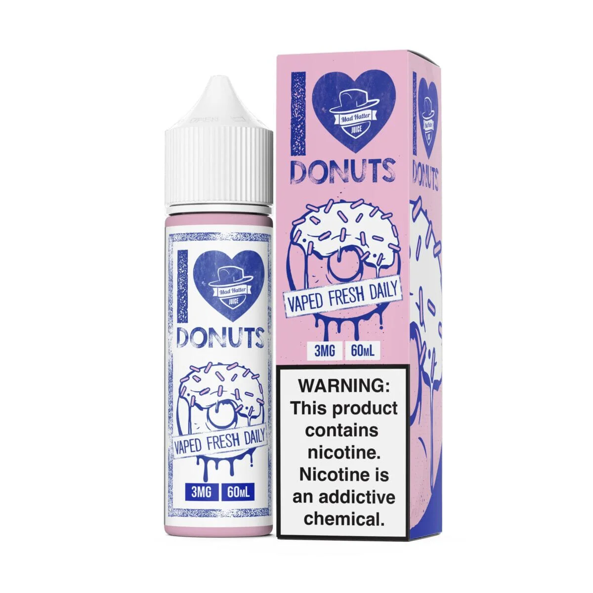 I Love Donuts by Mad Hatter I Love Series E-Liquid 60mL (Freebase)