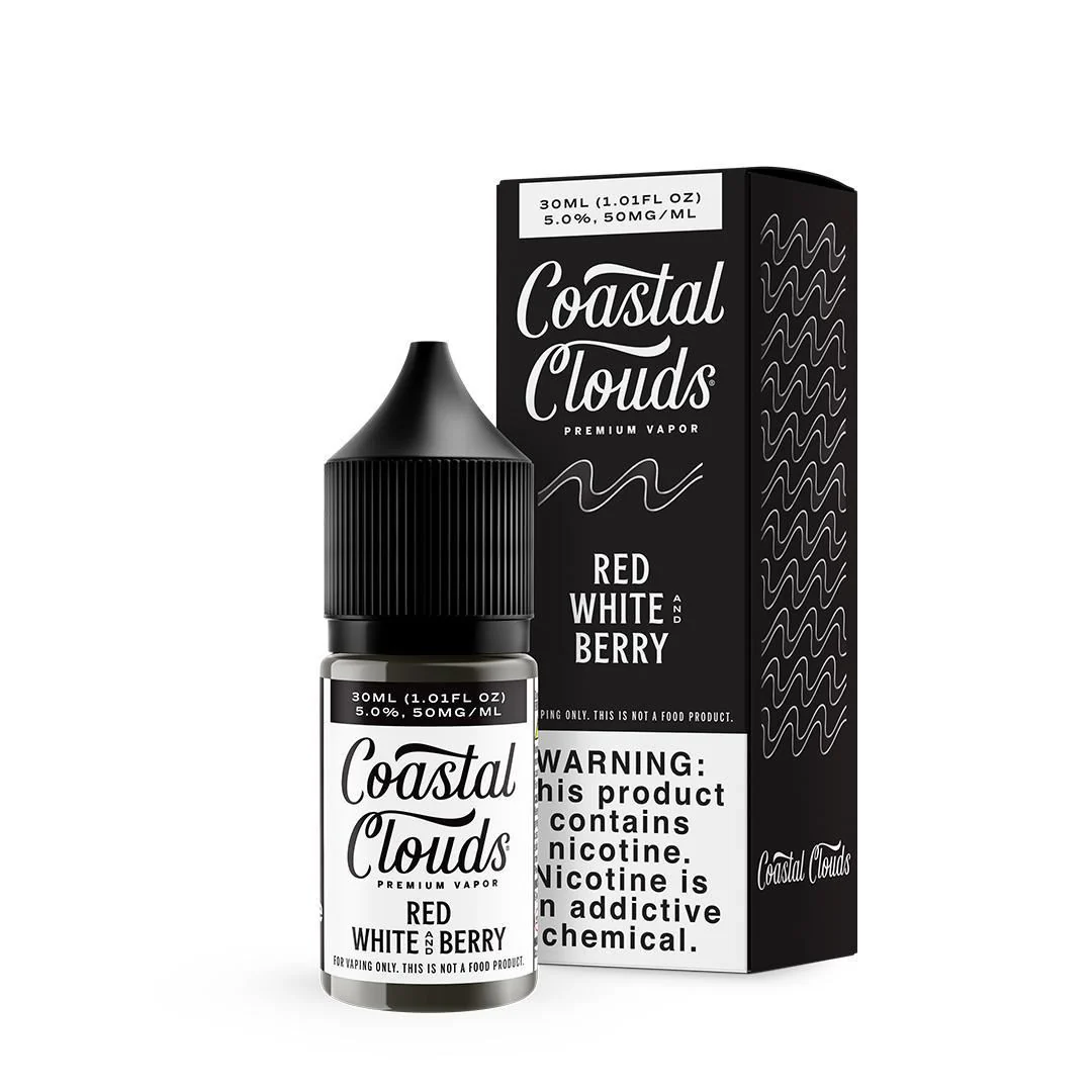 Red White and Berry by Coastal Clouds Salt Series E-Liquid 30mL (Salt Nic)