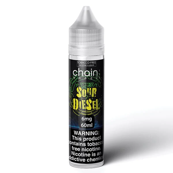 Sour Diesel by Chain Vapez Series E-Liquid 120mL (Freebase) | 60mL 2-Pack
