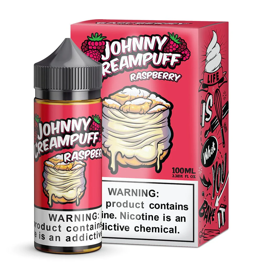 Raspberry by Tinted Brew Johnny Creampuff TFN Series E-Liquid 100mL (Freebase)