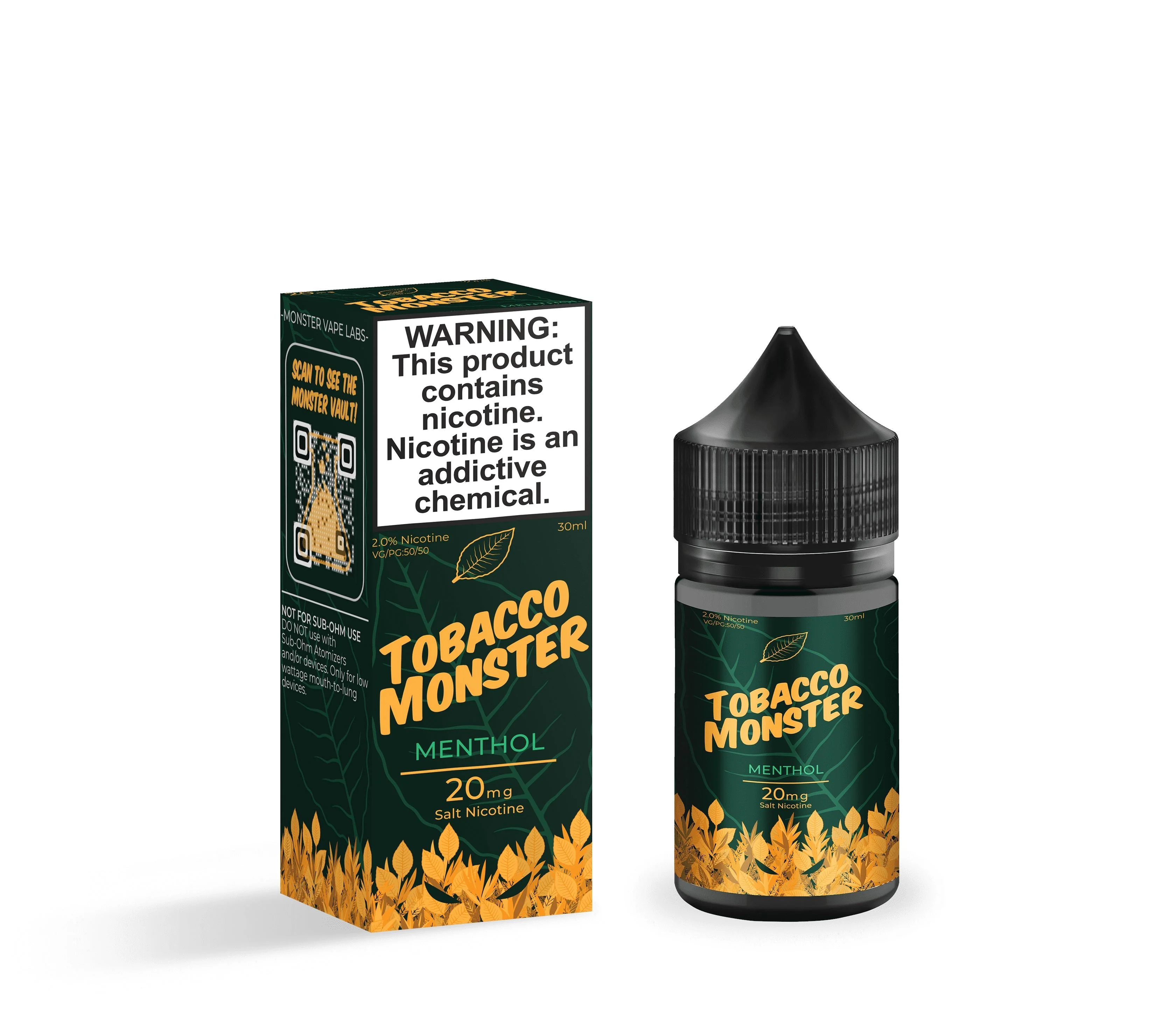 Menthol by Tobacco Monster Salt Series E-Liquid 30mL (Salt Nic)