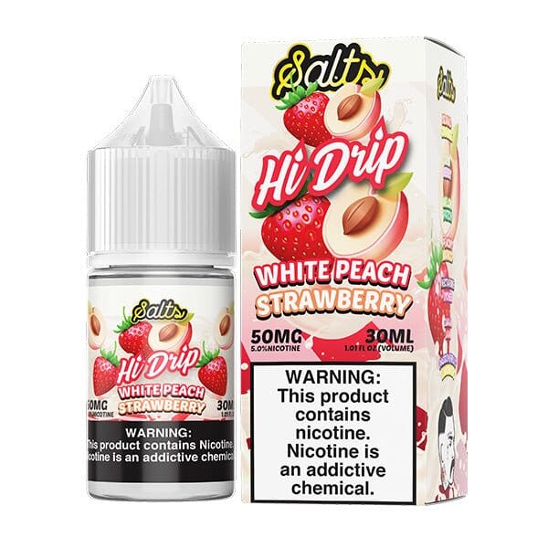 White Peach Strawberry by Hi-Drip Salt Series E-Liquid 30mL (Salt Nic)