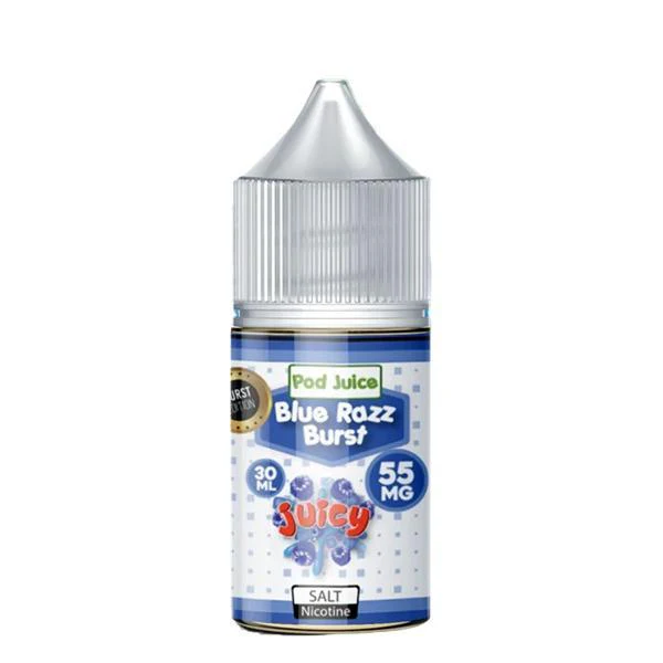 Blue Razz Burst Salts by POD JUICE E-Liquid 30ml
