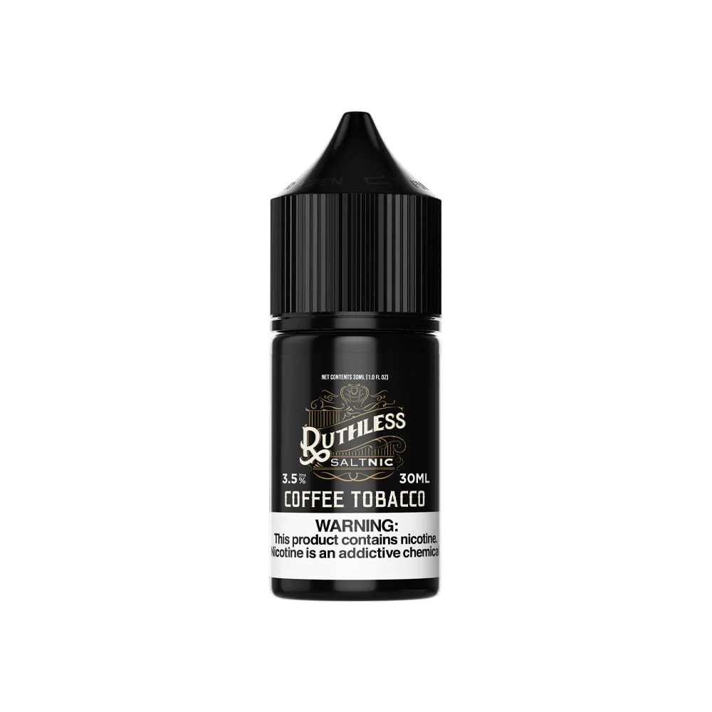 Coffee Tobacco by Ruthless Salts Series E-Liquid 30mL (Salt Nic)
