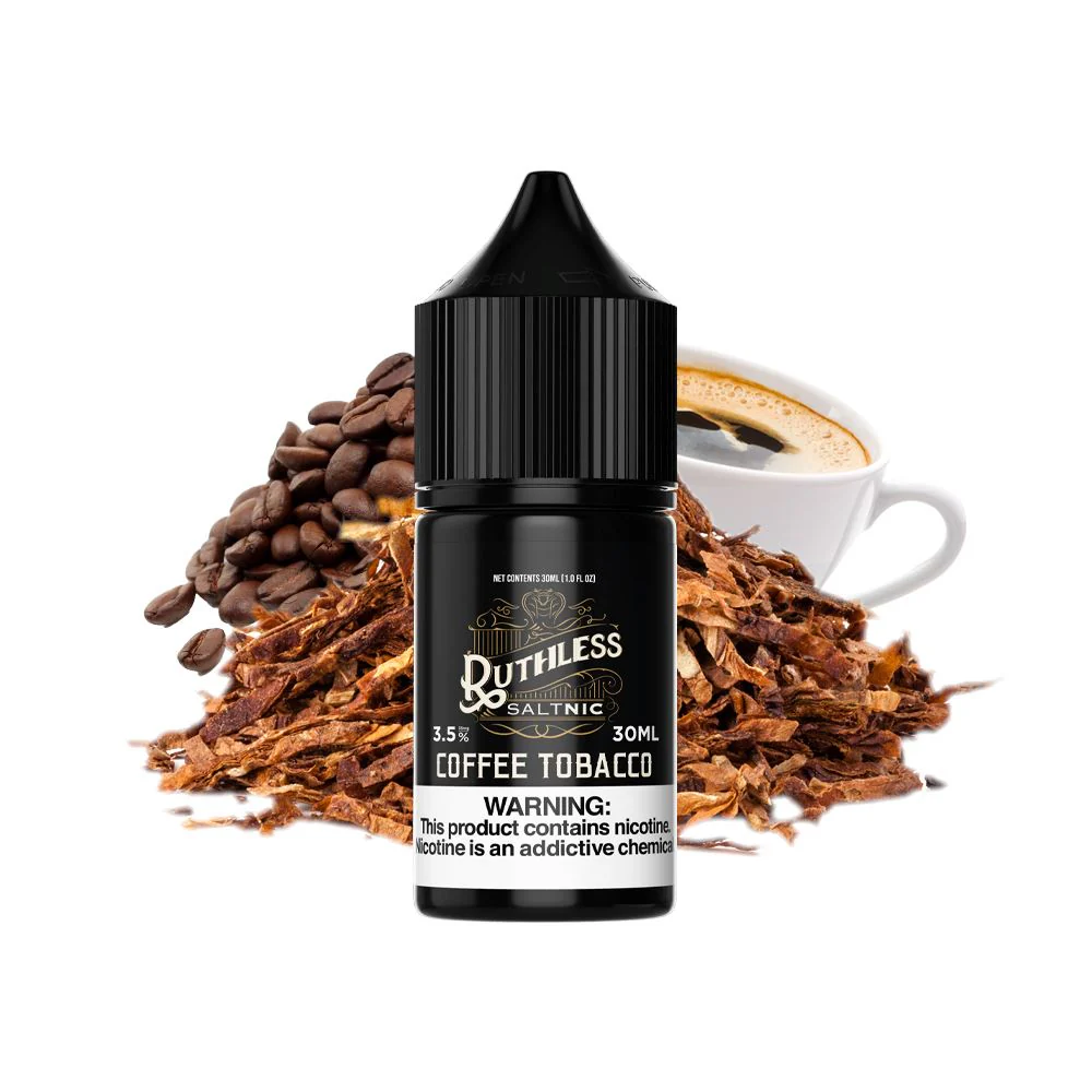 Coffee Tobacco by Ruthless Salts Series E-Liquid 30mL (Salt Nic)