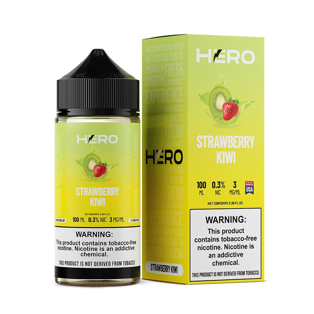 Strawberry Kiwi by Hero E-Liquid 100mL (Freebase)