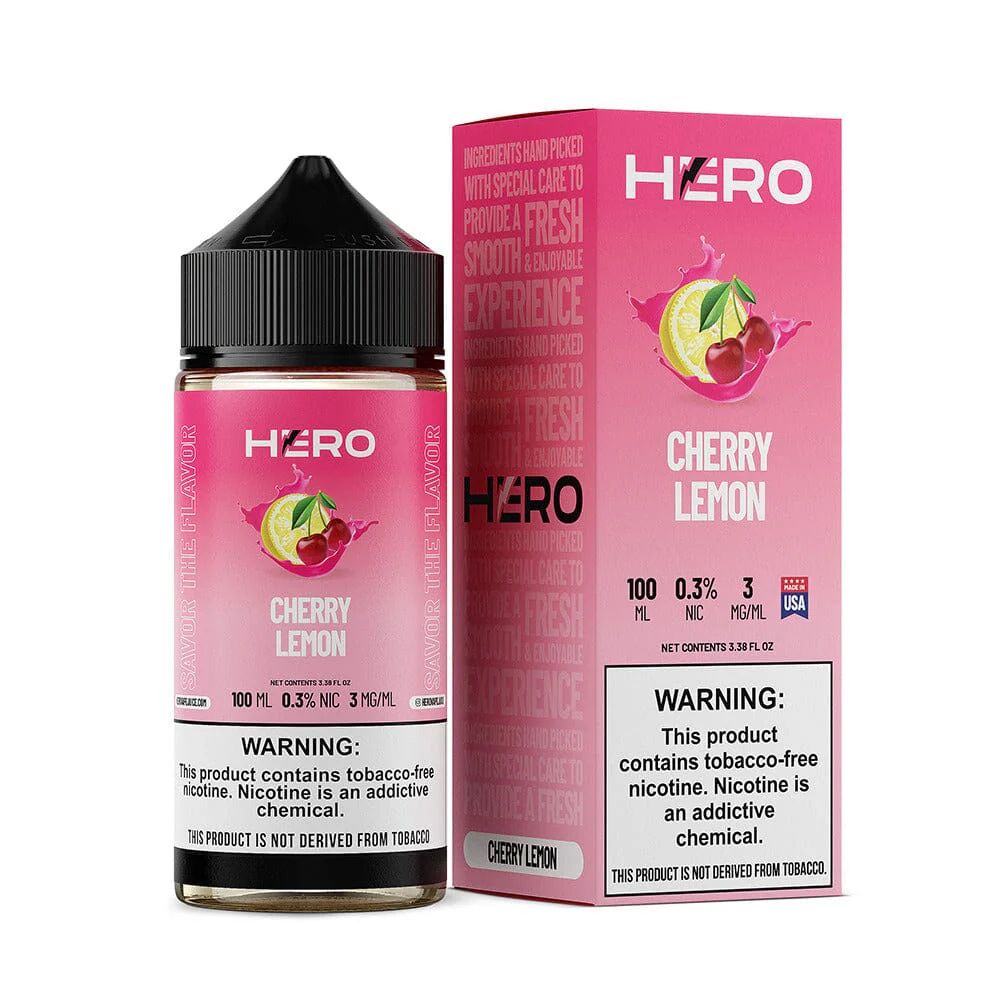 Cherry Lemon by Hero E-Liquid 100mL (Freebase)