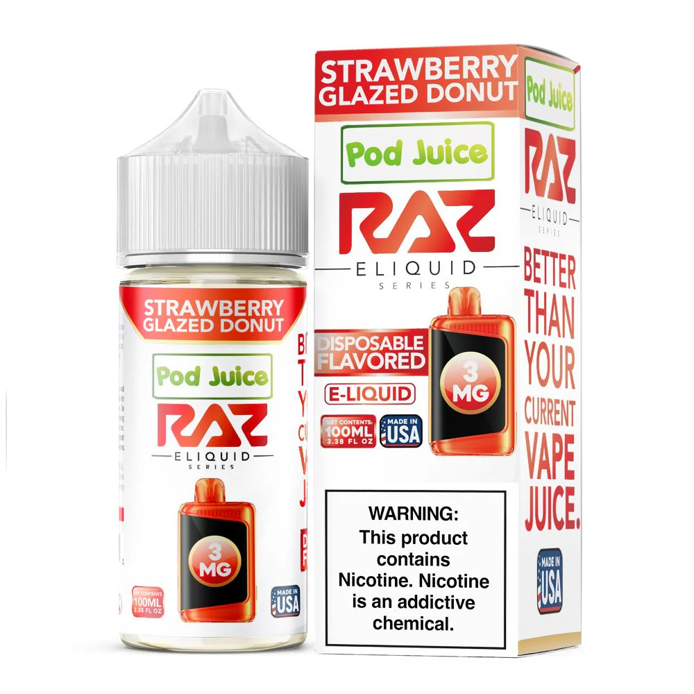 Strawberry Glazed Donut | Pod Juice x RAZ | 100mL