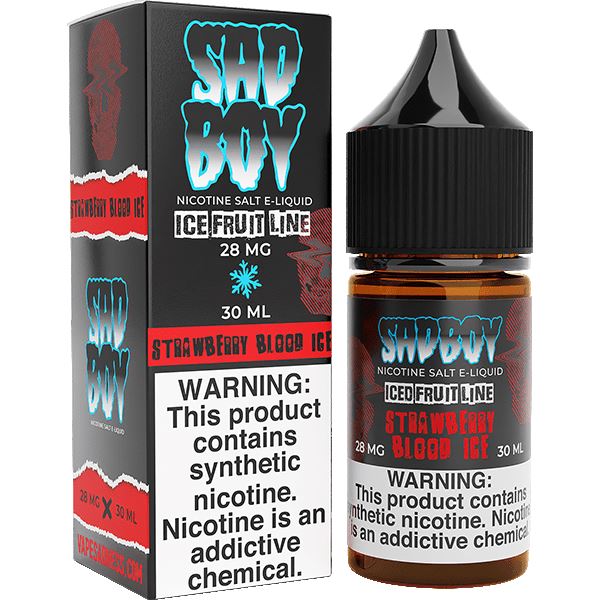 Strawberry Blood Ice by Sadboy Salt Series E-Liquid 30mL (Salt Nic)