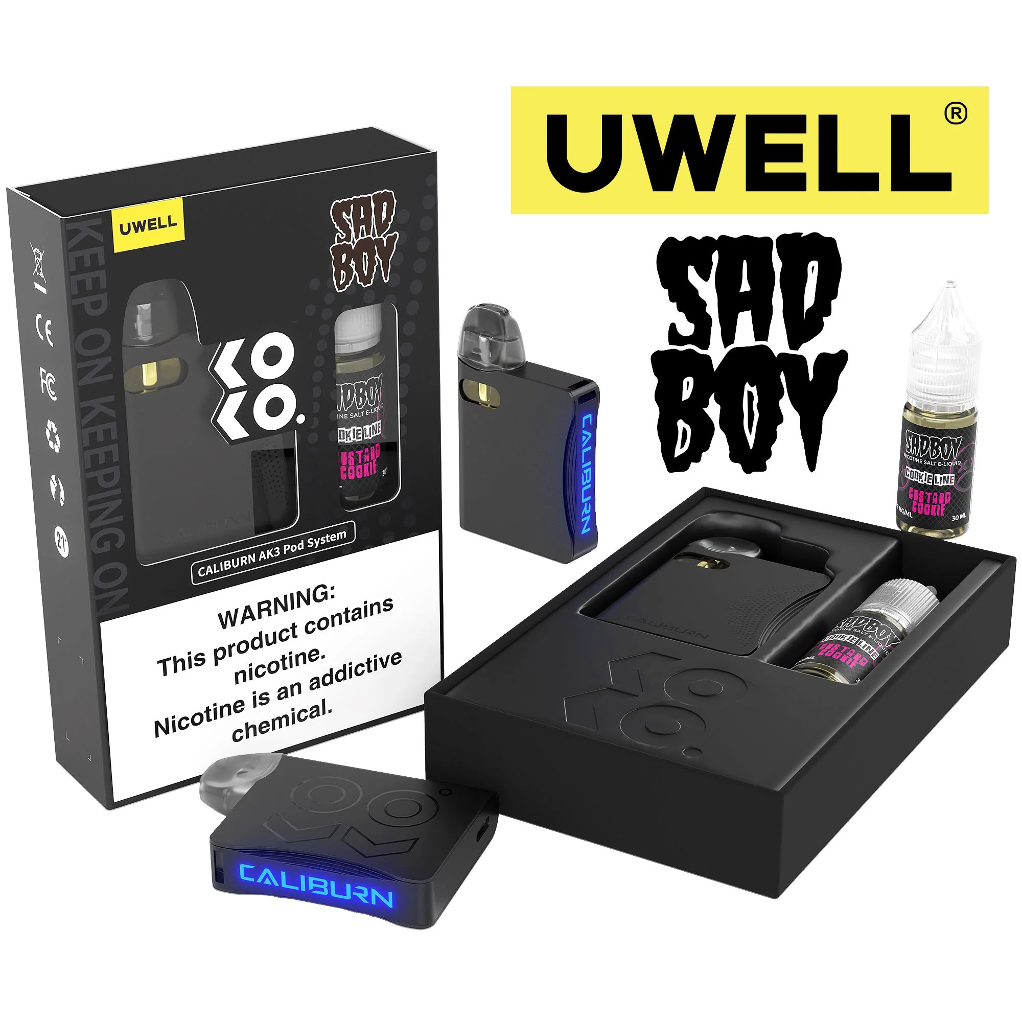 13169-uwell-caliburn-ak3-kit-a3s-0-8ohm-pods-x2-daddy-s-vapor-10ml-salts-50mg-1.webp