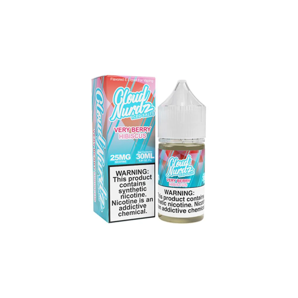 Very Berry Hibiscus Iced by Cloud Nurdz Salt Series E-Liquid 30mL (Salt Nic)
