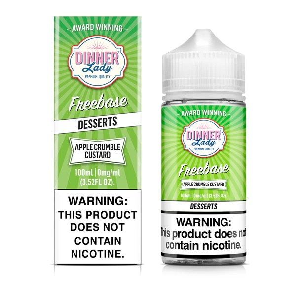 Apple Crumble Custard TFN Freebase E-Juice by Dinner Lady 100mL