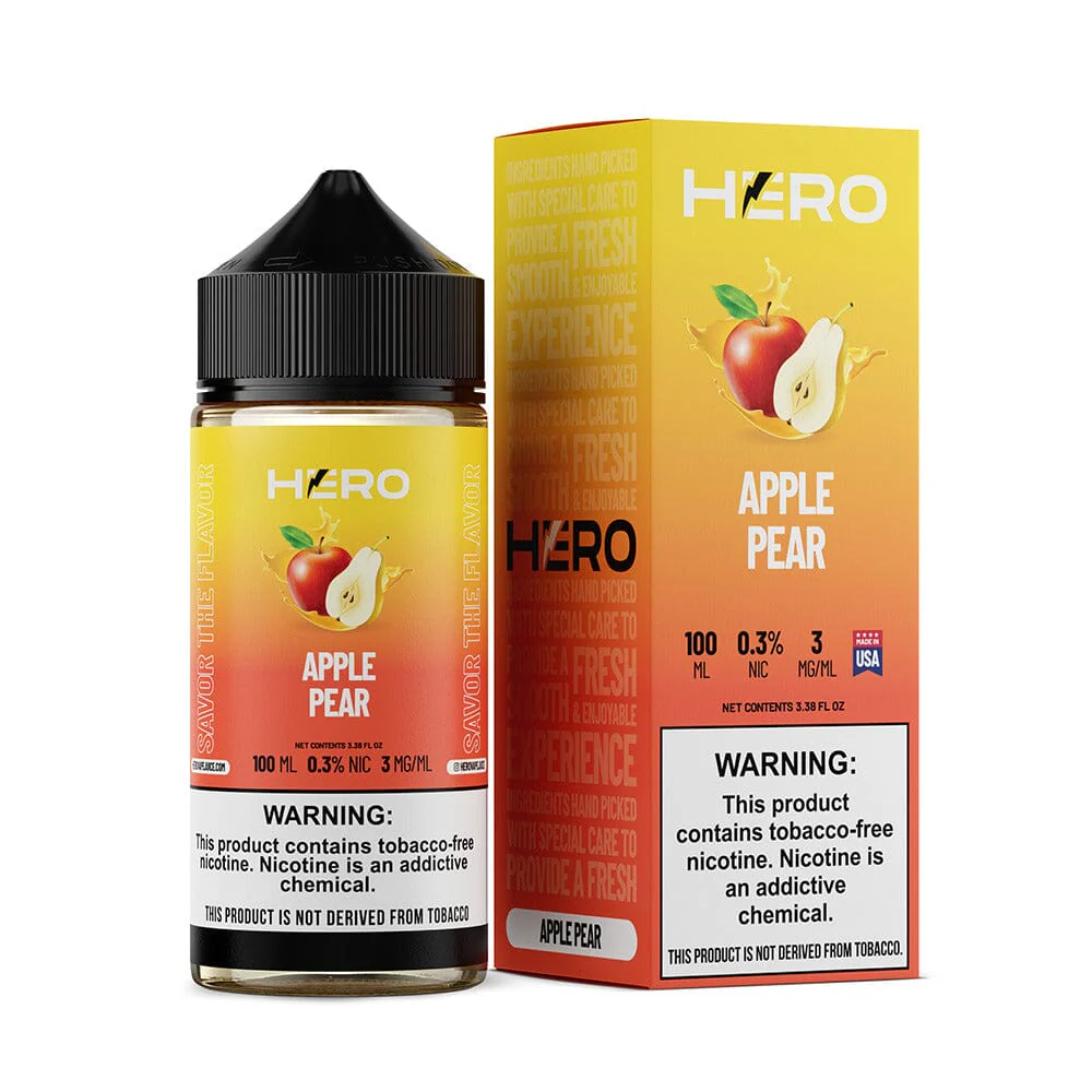 Apple Pear by Hero E-Liquid 100mL (Freebase)
