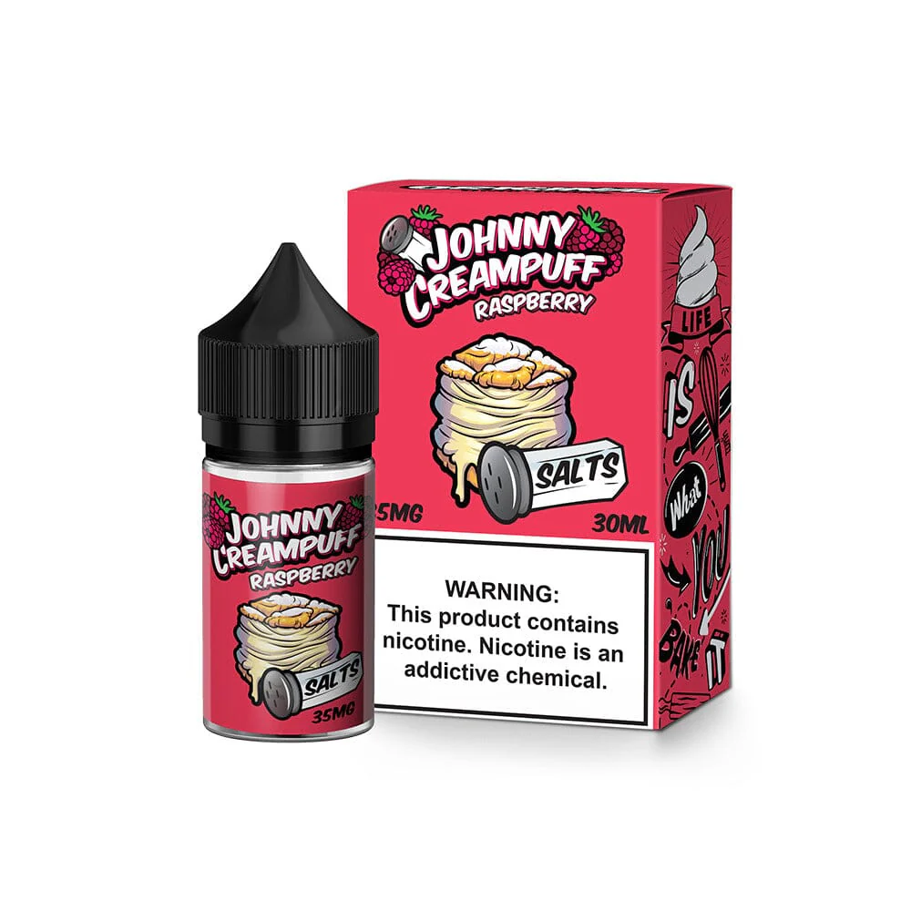 Raspberry by Tinted Brew Johnny Creampuff TFN Salt Series E-Liquid 30mL (Salt Nic)