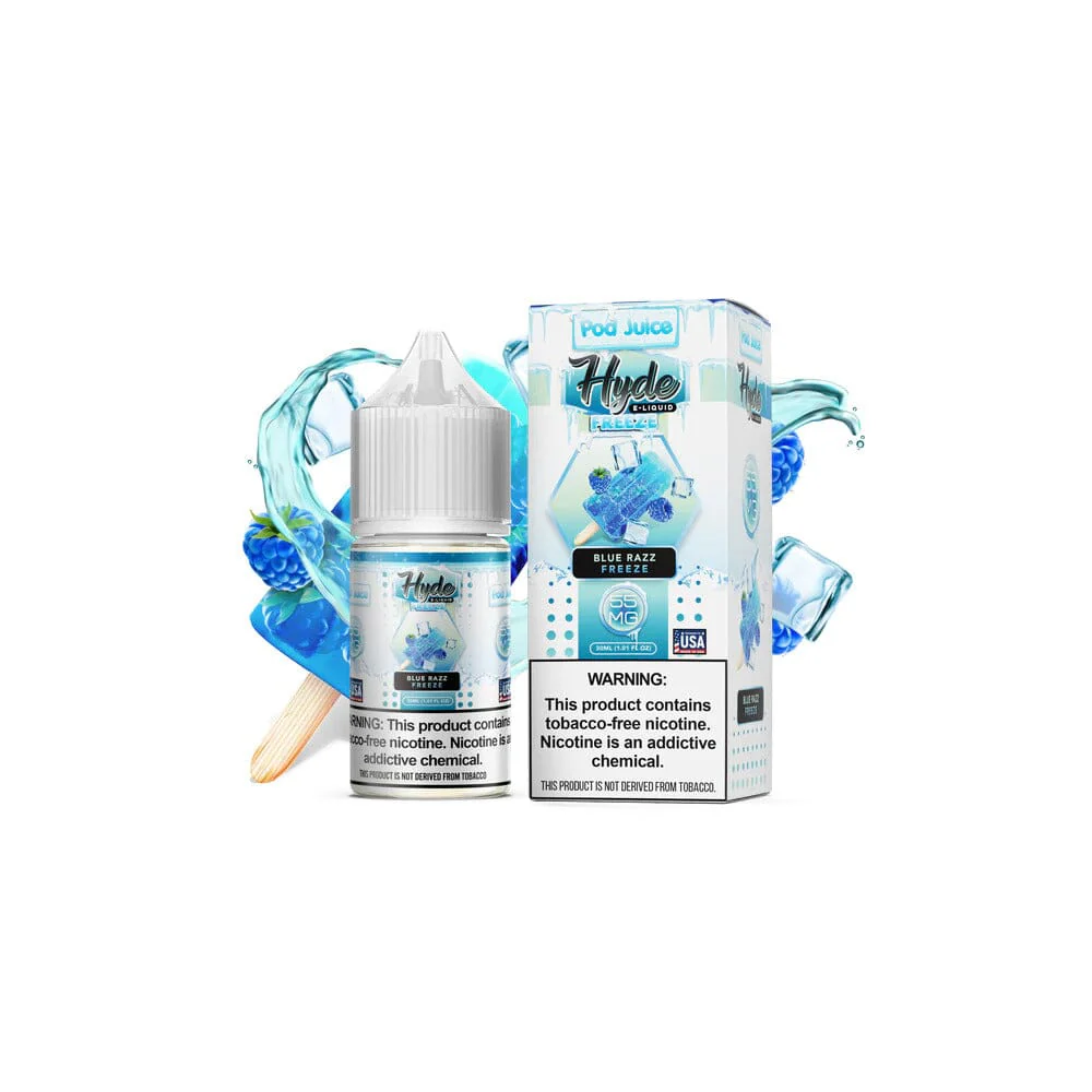 Blue Razz Freeze by Pod Juice - Hyde TFN Salts 30mL