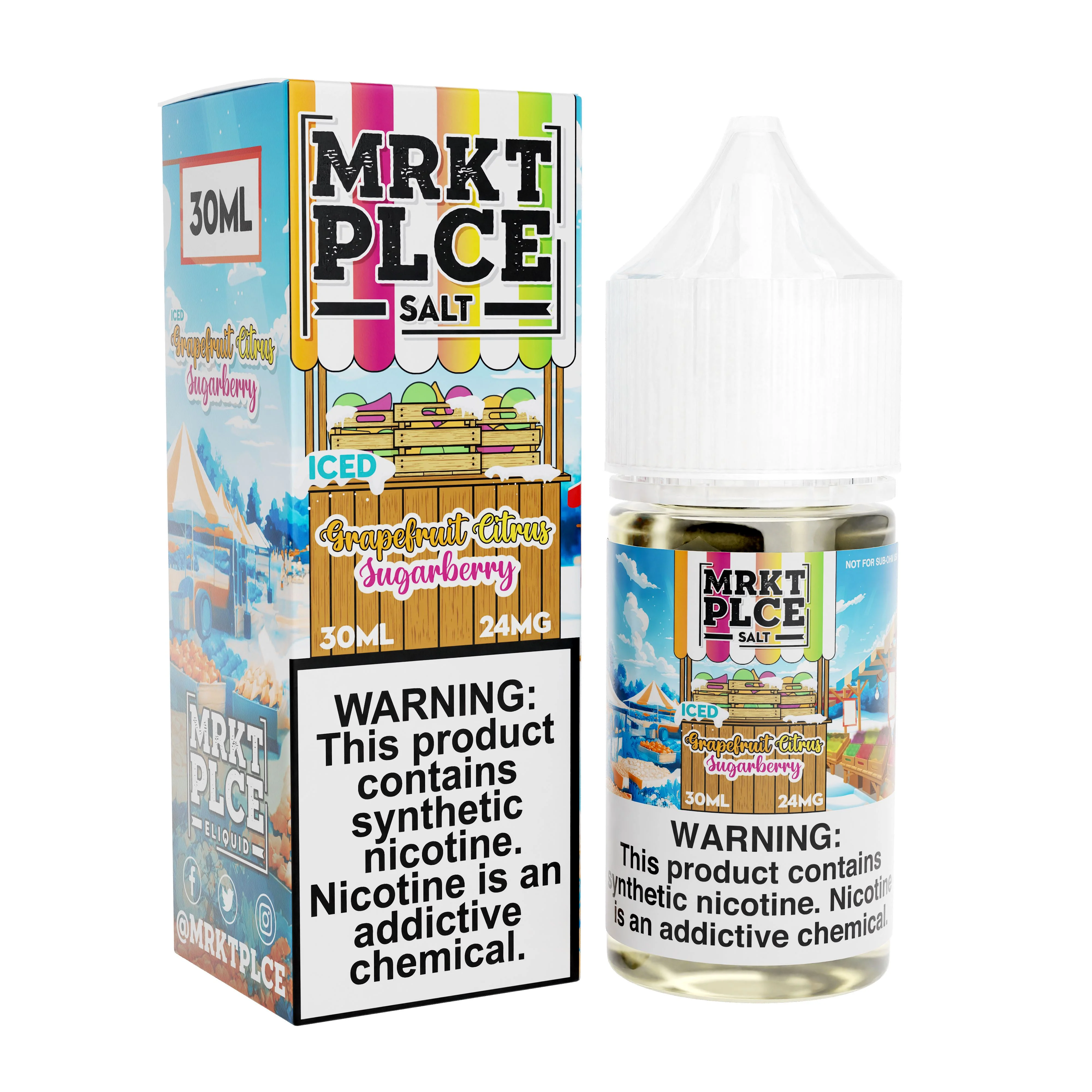 Iced Grapefruit Citrus Sugarberry by MRKT PLCE Salts 30mL