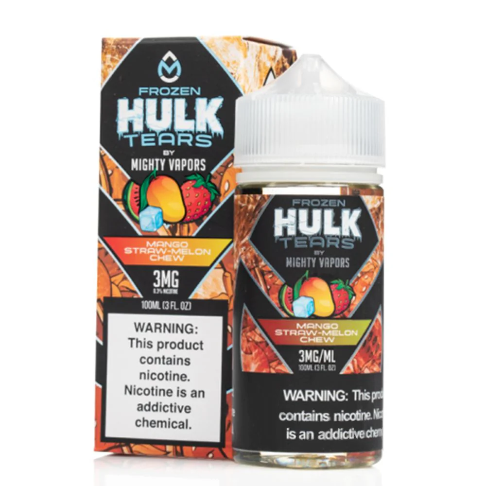 Frozen Mango Straw-Melon Chew | Mighty Vapors Hulk Tears | 100mL