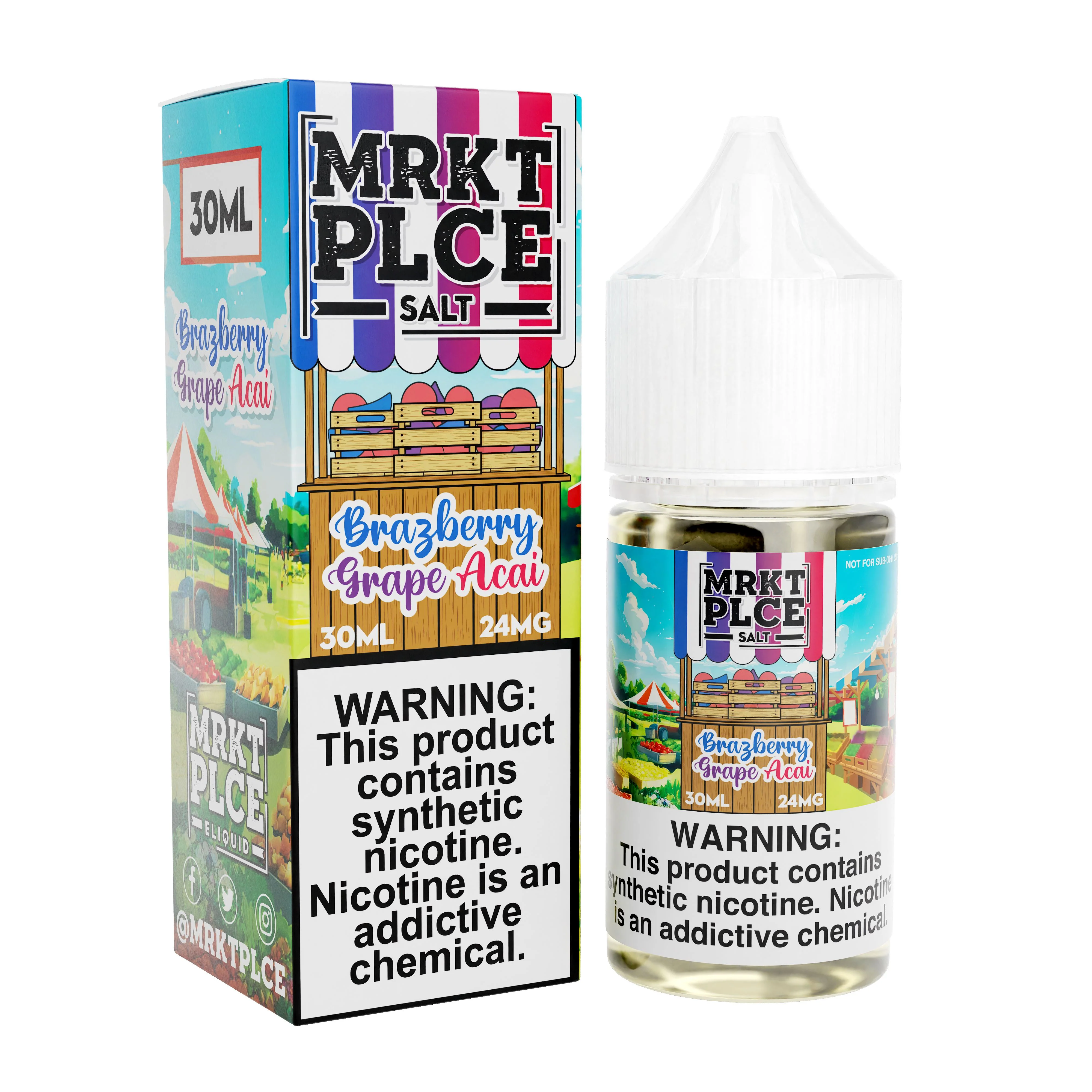 Brazberry Grape Acai by MRKT PLCE salts 30ML