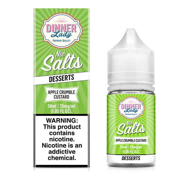 Apple Crumble Custard TFN Salt Nic E-Juice by Dinner Lady 30mL