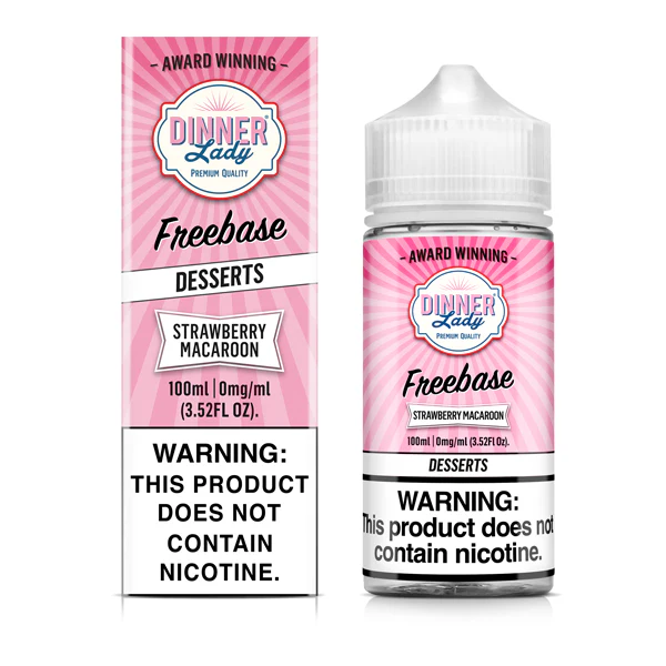 Strawberry Macaroon TFN Freebase E-Juice by Dinner Lady 100mL