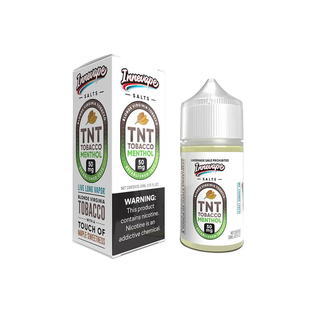TNT Tobacco Menthol Innevape Salts 30mL