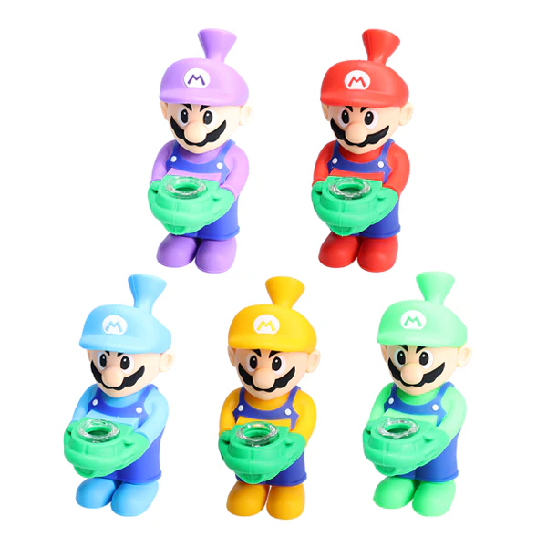 Non branded (Hand Pipe)(1-Pack) SHP19 6â³ Silicone Character