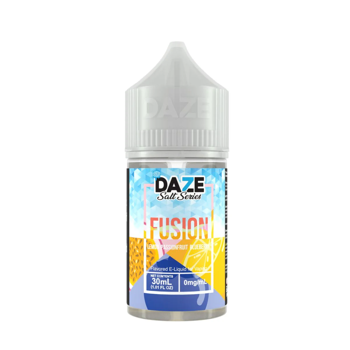 Lemon Passionfruit Blueberry Iced 7Daze Fusion Series Salt Nic E-Juice 30mL