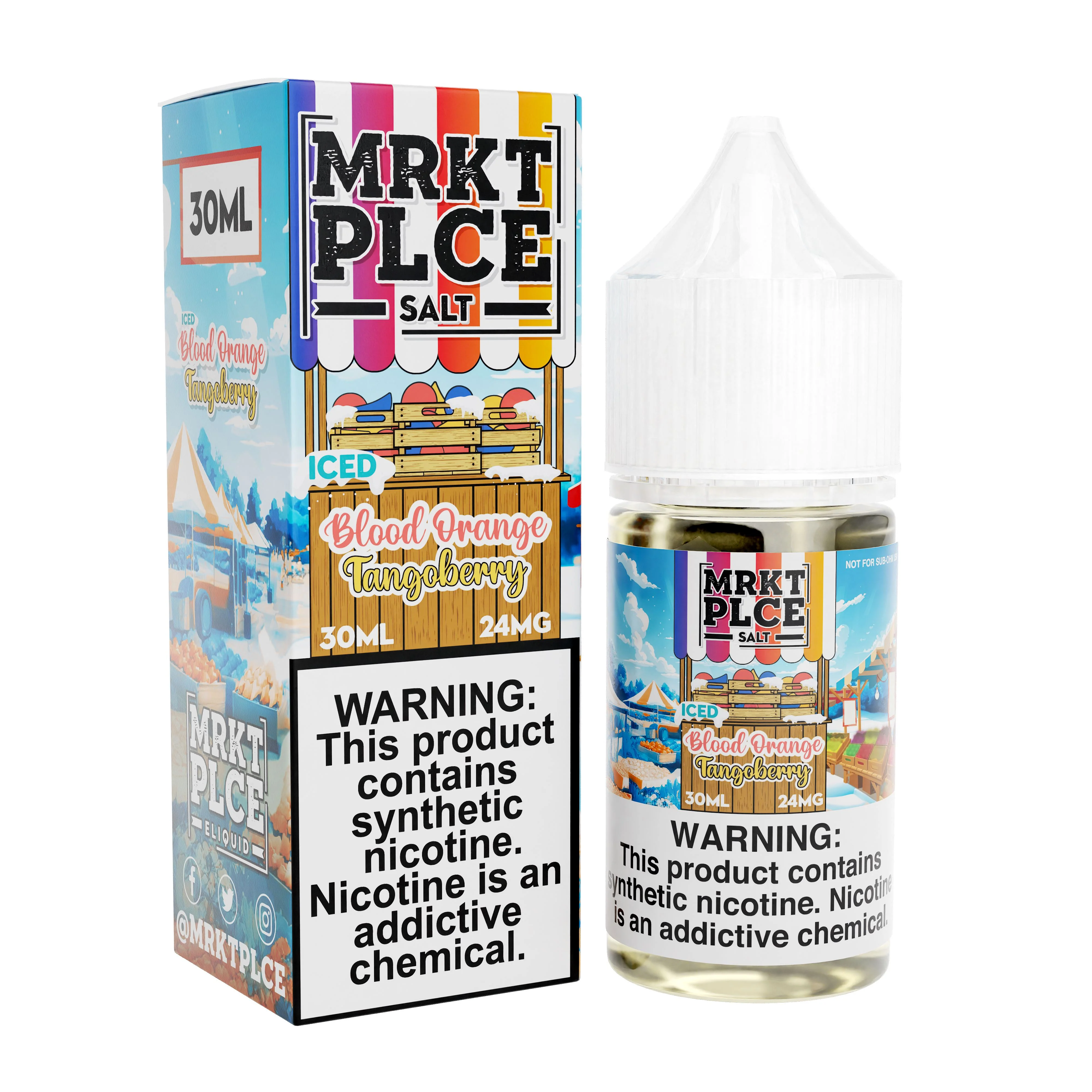 Iced Blood Orange Tango Berry by MRKT PLCE salts 30ML