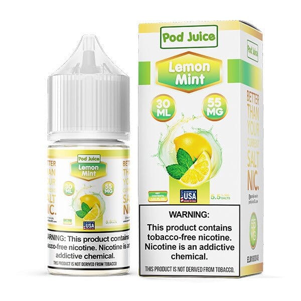 Lemon Mint by Pod Juice Salt TFN Series E-Liquid 30mL (Salt Nic)
