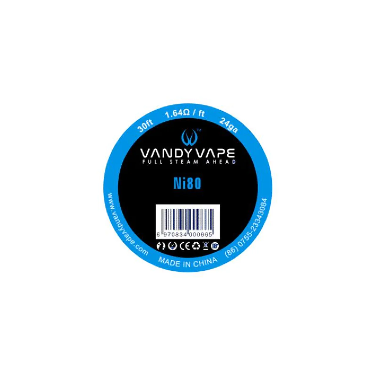 Vandy Vape Build Wire (Wire Spools)(30ft) Ni80