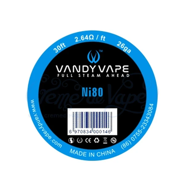 Vandy Vape Build Wire (Wire Spools)(30ft) Ni80