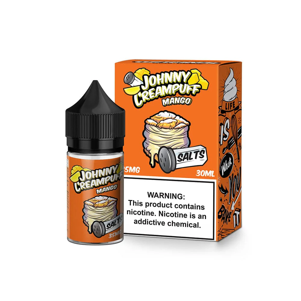 Mango by Tinted Brew Johnny Creampuff TFN Salt Series E-Liquid 30mL (Salt Nic)