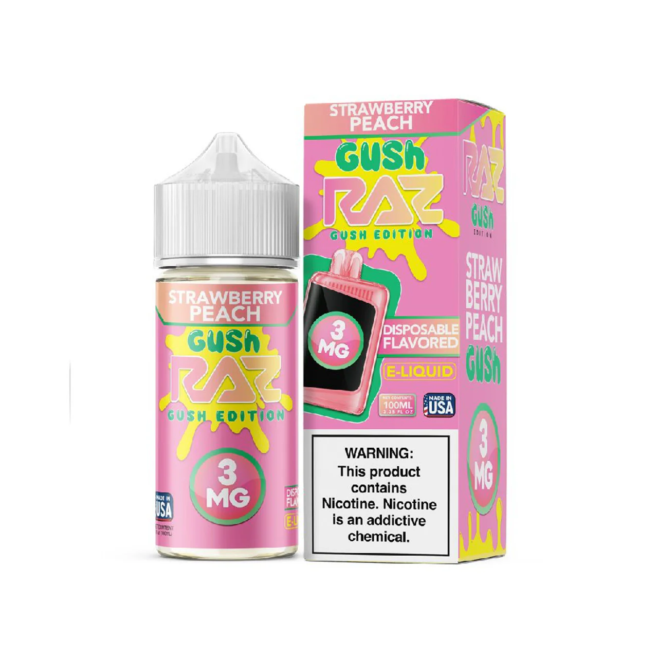 Strawberry Peach Gush Pod Juice x RAZ 100mL