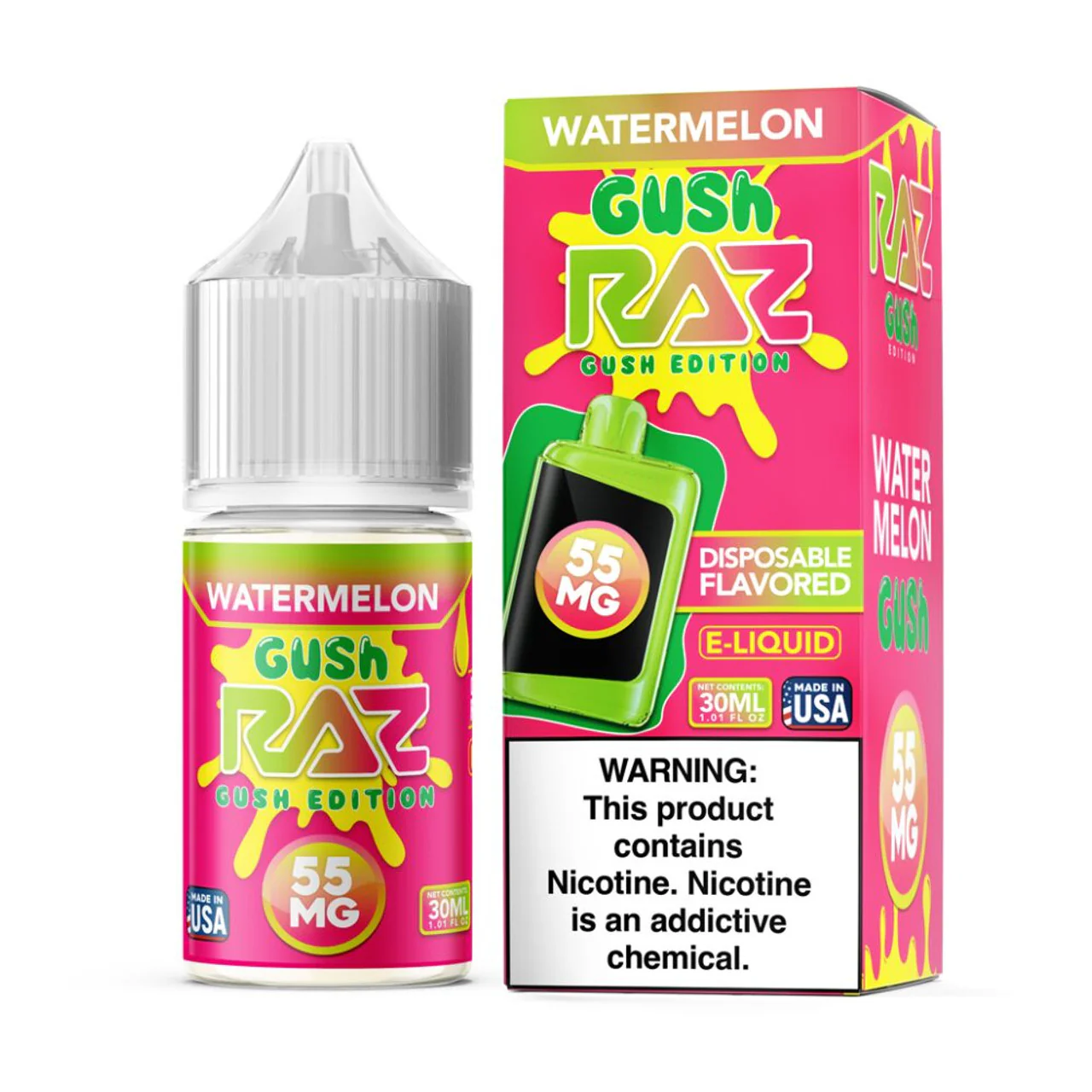 Watermelon Gush Pod Juice x RAZ Salts 30mL