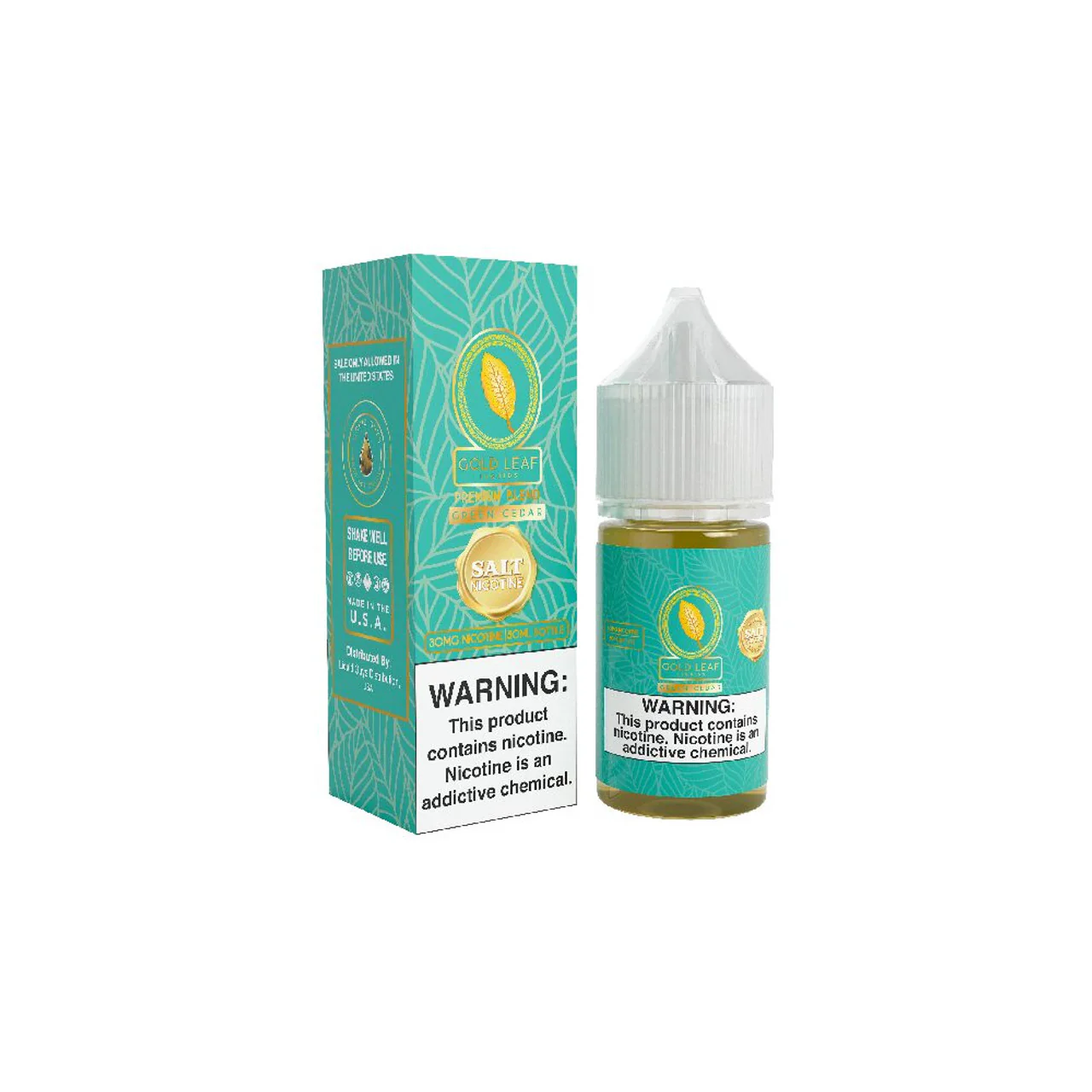 Green Cedar Gold Leaf Salts 30mL