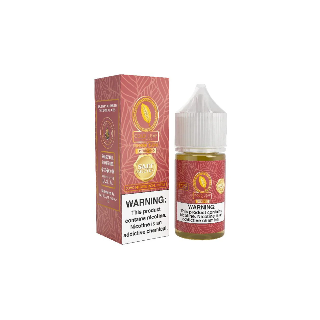 Emericano Gold Leaf Salts 30mL