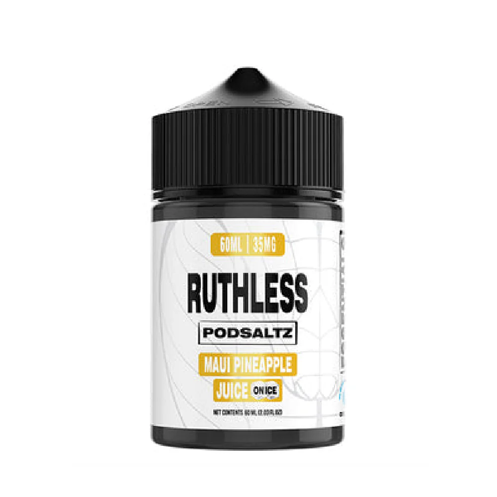 Maui Pineapple Juice On Ice Ruthless Essentials Salts 60mL