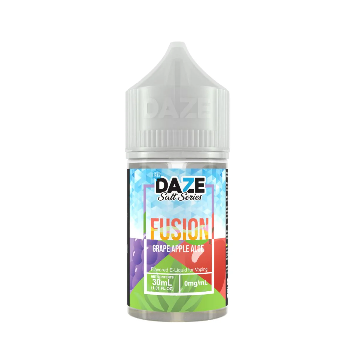 Grape Apple Aloe Iced 7Daze Fusion Series Salt Nic E-Juice 30mL
