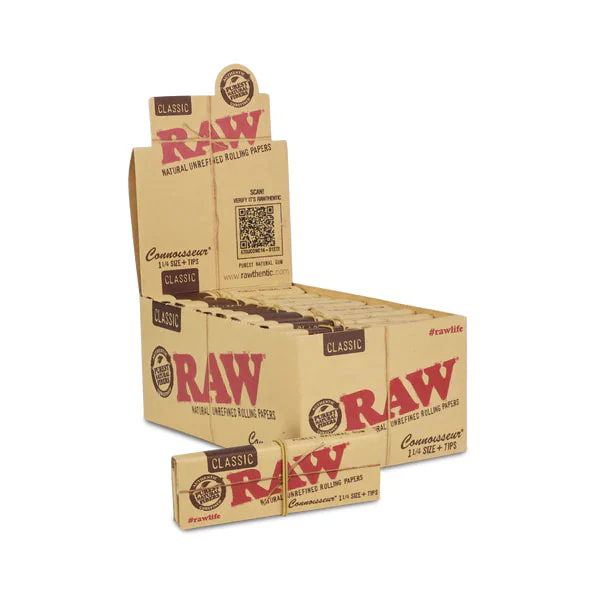 Raw* Wraps Rolling Papers Classic Connoisseur (50-Pack)