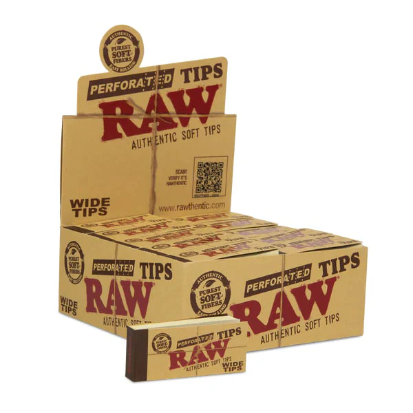 Raw* Rolling Tips Perforated Wide Tips (50-Pack)