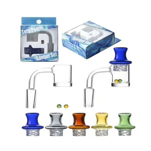 Non branded (Banger) QB13 90Â° Flat Top Bucket Banger 14mm Male Slurper Set