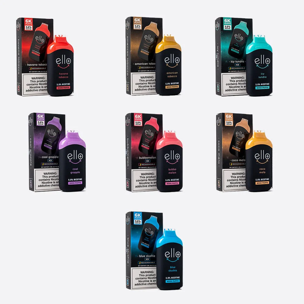 BLVK Ello Plus Disposable 6000 Puffs 12mL 50mg