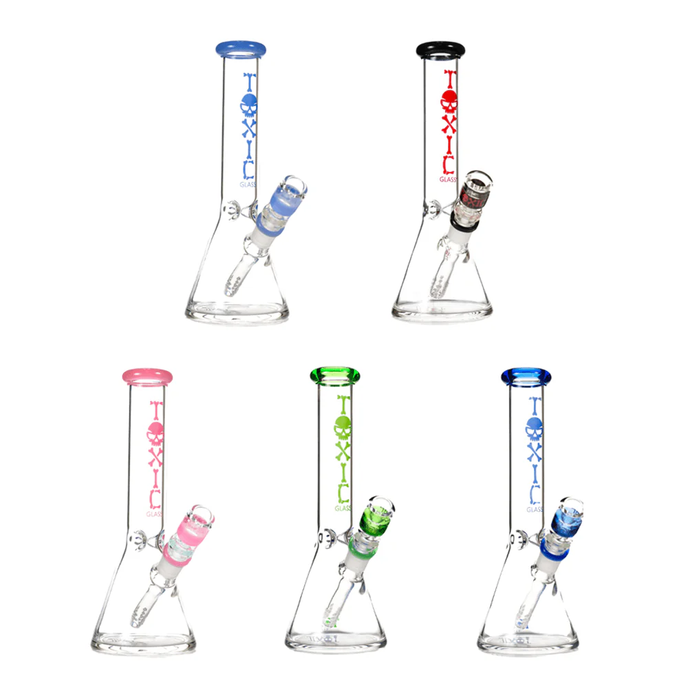 MKGlass TX75 Toxic Beaker Water Pipe 10â³