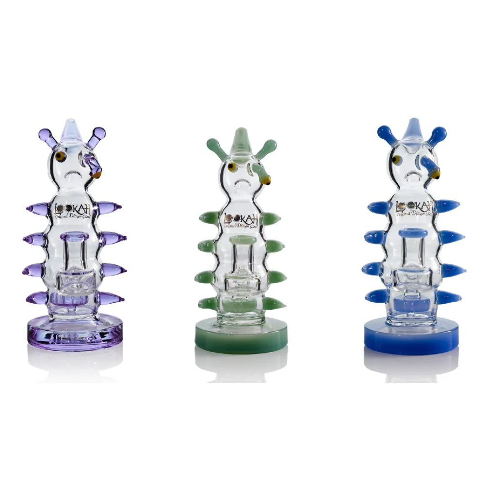 Lookah (Dab Rig) 8â Mini Cool Grumpy Caterpillar Water Pipe