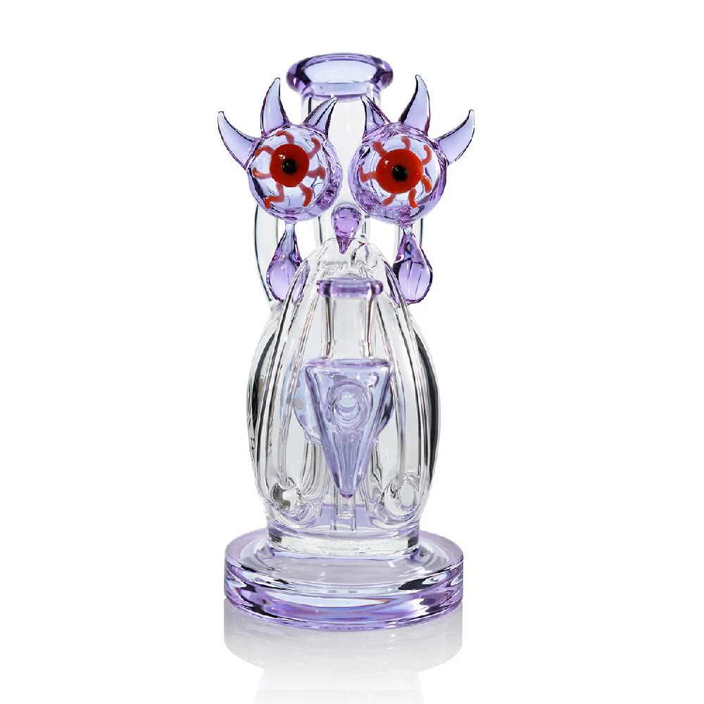Lookah (Dab Rig) 10â³ Cool Recycler Bloodshot Eyes Alien Water Pipe