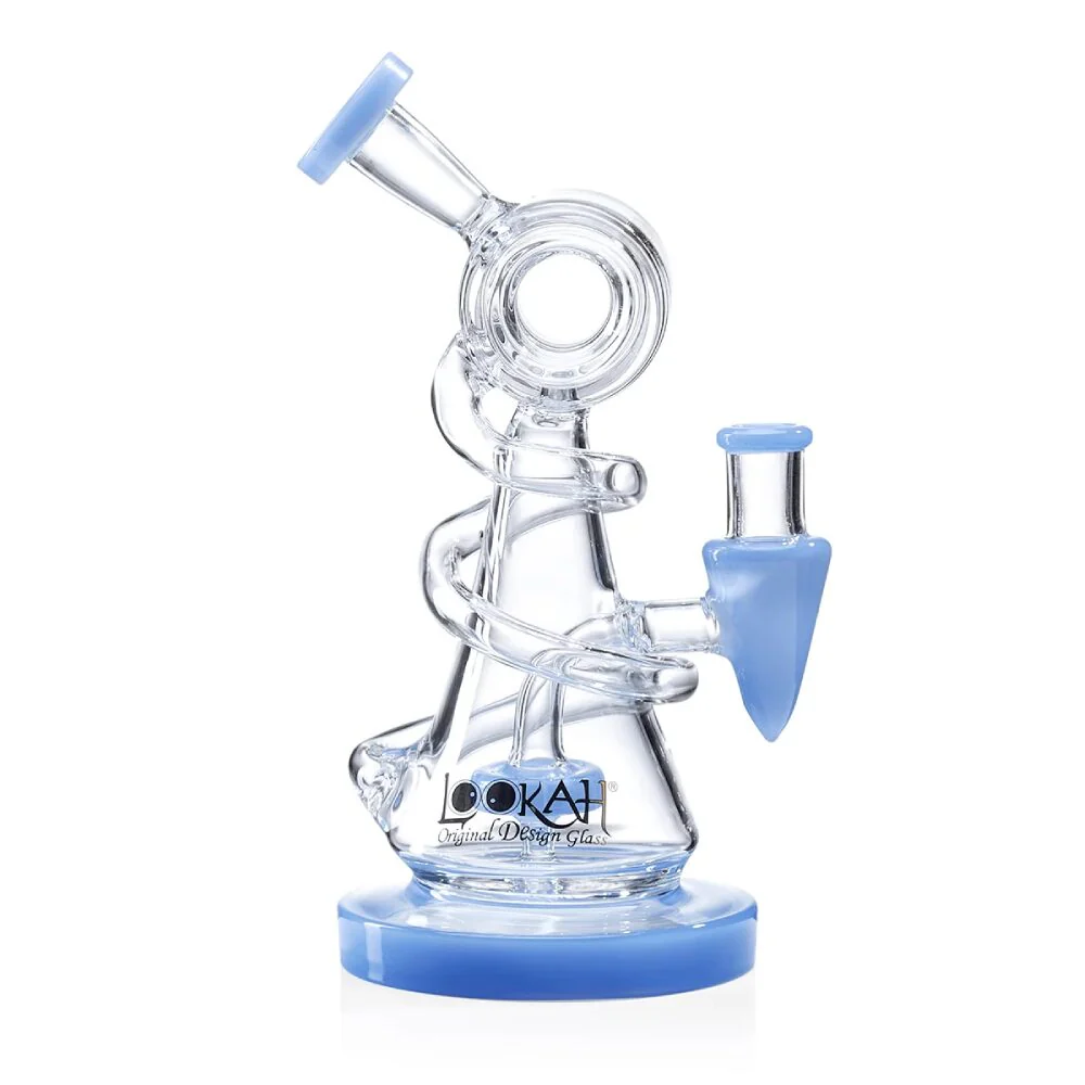 Lookah (Dab Rig) 9â³ Mini Recycler Spiral Beaker Water Pipe