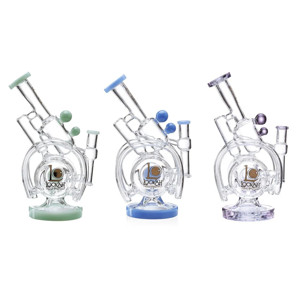 Lookah (Dab Rig) 14â³ Recycler Orbital Double Chamber Water Pipe